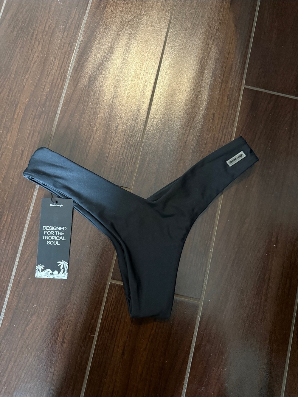 Blackbough Black High-Cut V-Front Bikini Bottom